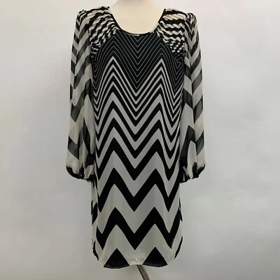 Vestido Fire Los Angeles Mujer Junior Grande Negro Marfil Multicolor Cambio Rayas Foto 1 de 4