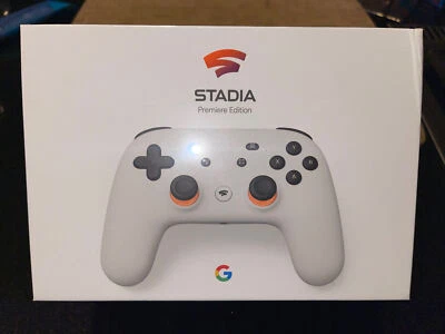 Google Stadia Premiere Edition Clearly White Controller + Chromecast Ultra - NEW - Image 1 of 2