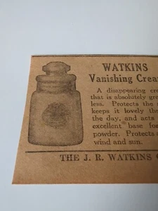 Watkins Crema Svanente E Crema Fredda Pubblicità Ephemera - Foto 1 di 3