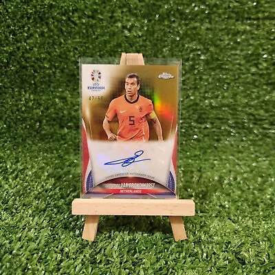 Giovanni Van Bronckhorst 2024 Topps Chrome UEFA EURO Auto Gold /50 Netherlands - Image 1 of 2