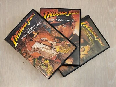 Indiana Jones Dvd Lot Raiders Of The Lost Ark/Last Crusade/Kingdom Crystal Skull - Image 1 of 4