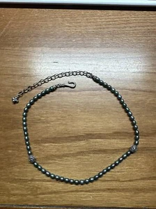 Barbara Bixby Sterling Silver & Gray Pearl Necklace 16-20” - Picture 1 of 10