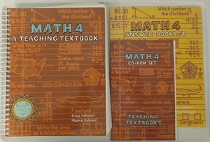 Teaching Textbooks Math 4 Math Set (set of 3) - Picture 1 of 1