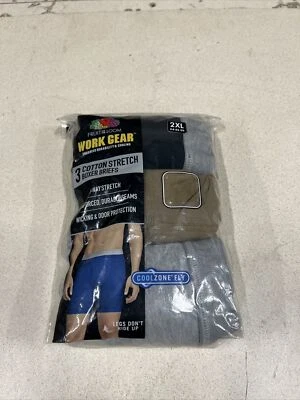 Paquete de 3 calzoncillos boxer elásticos de algodón para hombre Fruit of the Loom surtidos Foto 1 de 4