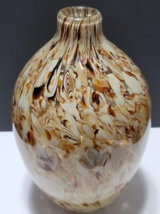 Manhattan Chic Karamell spät wirbelnde Glasvase ca. 13,5"" T x 6,5"" W - Bild 1 von 10