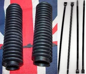 BSA, Triumph, OIF, 1971-83, A65, B25, B50, A75, T120, T150, Fork Gaiters, F/SH - Picture 1 of 5