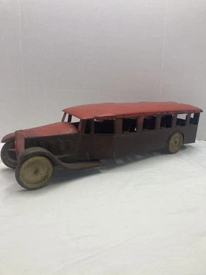 Autobús Inter City vintage de los años 20 STEEL CRAFT original vehículo de juguete de acero prensado Foto 1 de 4