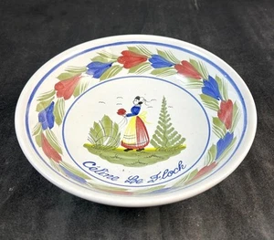 Cuenco de sopa Quimper Petit Breton Celine Le Flock cupé - Imagen 1 de 5