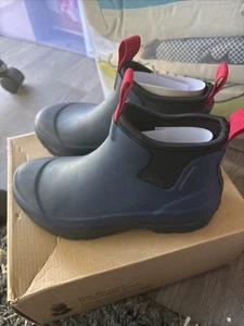 viking hovin neo low ankle wellington boots wellys wellies navy size 4 - Picture 1 of 5