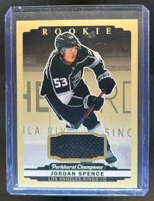 2022 Parkhurst Champions Jordan Spence Rookie Jersey RC #296 Kings - Image 1 of 2