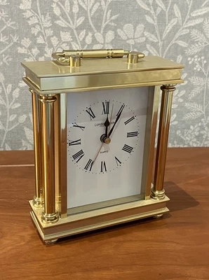 Quality Heavy Gold Plated "London Clock Company" Quartz Carriage Clock, 03070 - Image 1 of 4