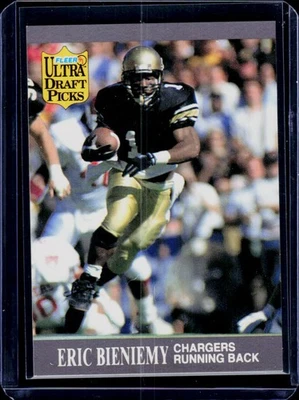 1991 Ultra #280b Eric Bieniemy RC San Diego Chargers Rookie - Image 1 of 2