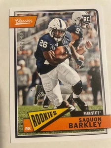 2018 Panini Classics Saquon Barkley RC #213 Red Back #169/299 Giants SP Hot!!! - Foto 1 di 2
