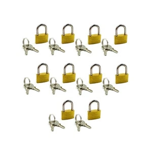 10x Vorhängeschloss Vorhangschloss Hängeschloss Kofferschloss Set 20 x 30mm Mini - Bild 1 von 2