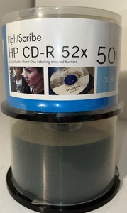 HP CD-R LightScribe Disc's 52x 700MB 80Min 95 Total 50 New Sealed + 45 Open Pack - Bild 1 von 3