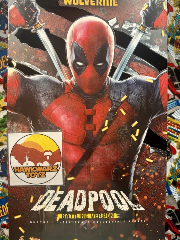 Hot Toys Marvel Deadpool & Wolverine Deadpool Battle Damage MMS782 1/6 Sideshow - Imagem 1 de 4