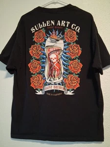 Maglietta Sullen Art Collective Holy Water Skull Black Art California - Foto 1 di 11