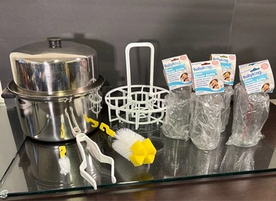 Babyking 21 Piece Decorated Plastic Bottle Sterilizer Kit - Image 1 of 4