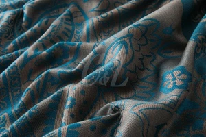 Sciarpa Pashmina Paisley classica stampata grande scialle hijab morbido premium avvolgente - Foto 1 di 26