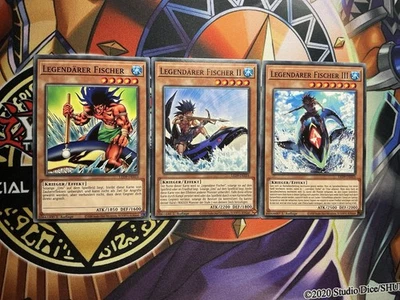 Yugioh! Legendärer Fischer Set - Nummer 1, 2 & 3 - 1. Auflage - Deutsch - Bild 1 von 2