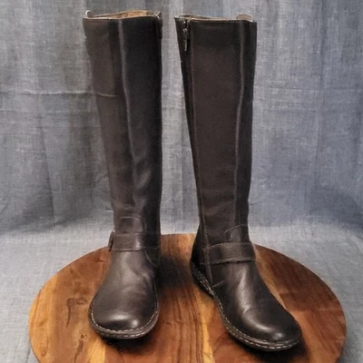 Bota de montar CABELAS de cuero granulado hasta la rodilla alta marrón talla 8,0 (se adapta más como 7,0) Foto 1 de 4