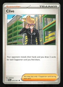 Clive 078/091 Regular Near Mint Pokemon TCG S&V Paldean Fates PAF - Bild 1 von 1