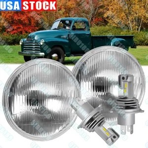 Par de faros LED redondos de 7 pulgadas para camioneta Chevy 1947-1957 - Imagen 1 de 15