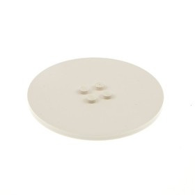 1x Lego Round Tile Plate 8x8 Cream White Shield Star Wars 10019 6815 6177