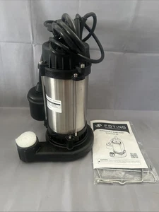 Bomba de sumidero sumergible FOTING 1HP hierro fundido acero inoxidable 6000 GPH aguas residuales - Imagen 1 de 5