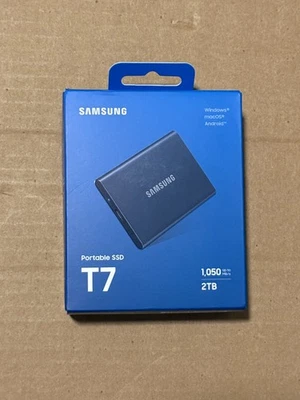 Samsung - T7 2TB Externo USB 3.2 Gen 2 Portátil SSD Gris Titanio SELLADO Foto 1 de 4