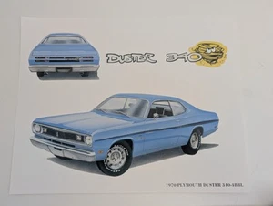 1970 Plymouth Duster 340 4bbl 11x14 Poster Druck - Bild 1 von 3
