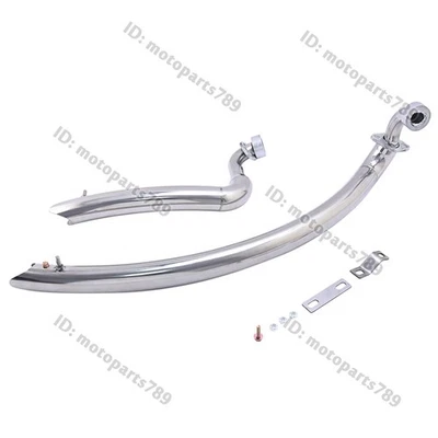 Tubo silenciador sistema escape completo para motocicleta Yamaha Virago XV750 XV1100 XV700 Foto 1 de 4