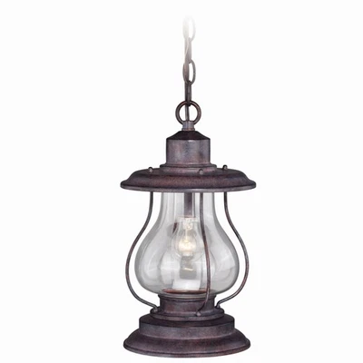 Dockside 1-Light Outdoor Pendant in Coastal and Lantern Style 14.75 Inches Tall - Image 1 of 4