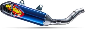 FMF Factory 4.1 RCT SL Slip-On Muffler Ti/CF Blue #041619 for Honda CRF 250 2025 - Picture 1 of 1