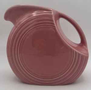 FiestaWare Fiesta Vintage großer eingestellter Krug rosa rose 7" hoch USA - Bild 1 von 7