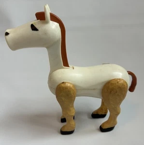 Fisher Price Little People Farm #915 Cavallo Bianco con Vite Esagonale - Foto 1 di 14