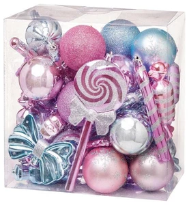 Xmas Hanging Decorations Sugarplum Sweet Mix 3 Pack5 Festive Decoration - Picture 1 of 2