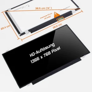 14,0" LED Display glossy passend für IVO M140NWR1 R0 WXGA HD 1366x768 - Bild 1 von 1