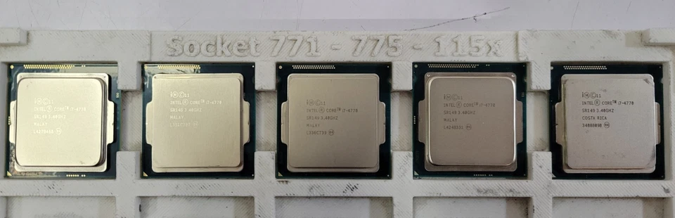 LOTE DE 5 CPU Procesador Intel Core i7-4770 3,40 GHz 4ª GENERACIÓN 4 núcleos LGA1150 SR149 Foto 1 de 3