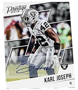 CARTOLINA AUTOGRAFA PRESTIGE KARL JOSEPH 2018 #145 FOOTBALL CARD - Foto 1 di 1