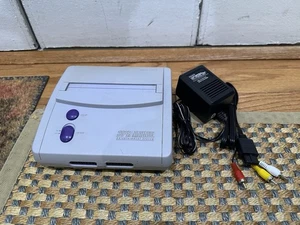 RGB Bypass Mod Super Nintendo SNES JR Mini 1-CHIP SNS-101 Console and Cables F - Picture 1 of 12