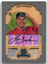 2004 Diamond Kings DK Combos Framed Silver Card #45 Lance Berkman Bat-Jsy/5