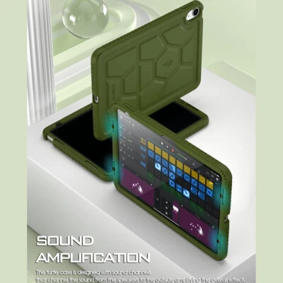 For iPad 10.9 inch 2022 Tablet Case Silicone Shockproof Protective Cover Green - Image 1 of 4