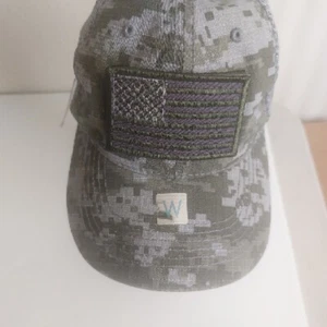 US American   US Flag Patch Cap Army Camo Military Tactical Mesh Trucker Hat - Picture 1 of 9