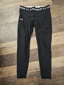 Under Armour Youth Heat Gear Leggings, Black Youth XL - Picture 1 of 1