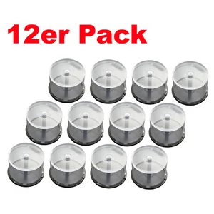 12er Pack Spindeln Cakebox leer für je 50 CD DVD Blu-Ray Discs • RESTPOSTEN - Bild 1 von 2