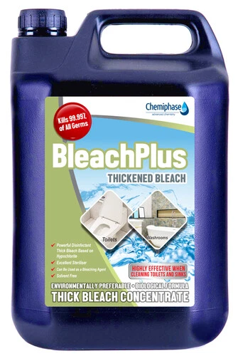 CHEMIPHASE Bleach+ - Industrial Thick Bleach 20 litres (4 x 5 litres)