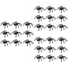 90 Pcs Halloween Fake Spider Plastic Small Toy Realistic Spiders