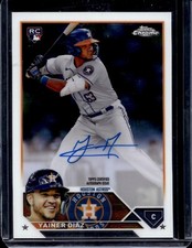 2023 Topps Chrome AUTOGRAPH Yainer Diaz Rookie Card Auto Houston Astros ra-yd