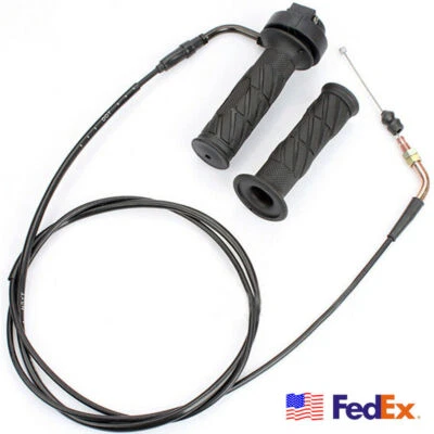 Conjunto de asiento de acelerador de reabastecimiento de combustible con manija giratoria negro para GY6 125-150CC Foto 1 de 4